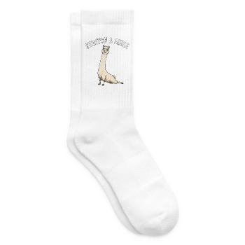 Stretch Yoga Alpaka - Tennissocken - Weiß - Rechts