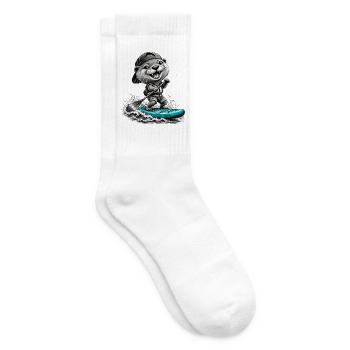 Standup-Otter Surfing - Tennissocken - Weiß - Rechts