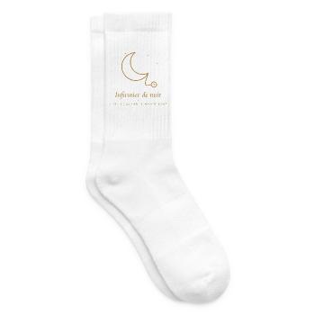 Nachtkrankenschwester – er beobachtet, wenn die Welt schläft - Tennissocken - Weiß - Rechts