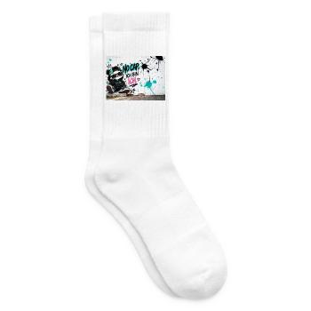 No Cap Ich Bin Ich Panda Graffiti - Tennissocken - Weiß - Rechts