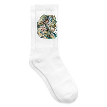 Schicksalsmeister in Jade-Robe - Tennissocken - Weiß - Rechts