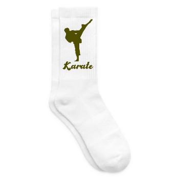 Karate Silhouette Shirt - Tennissocken - Weiß - Rechts