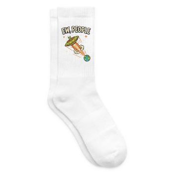 UFO-Alarm Ew, People - Tennissocken - Weiß - Rechts