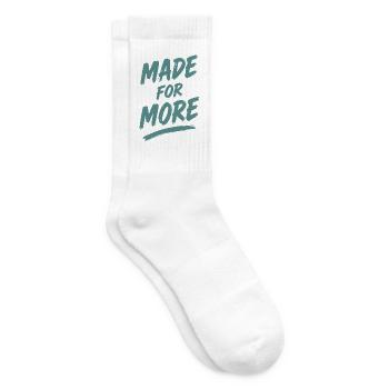 Made For More Spruch Geschenk - Tennissocken - Weiß - Rechts