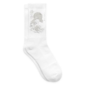 Japanese Great Wave – Japanese Art - Tennissocken - Weiß - Rechts
