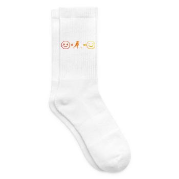 Geschenkidee für die Floorball-Fanin mit Floorball - Tennissocken - Weiß - Rechts