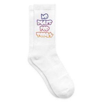 Keine Regeln Heute  - Tennissocken - Weiß - Rechts
