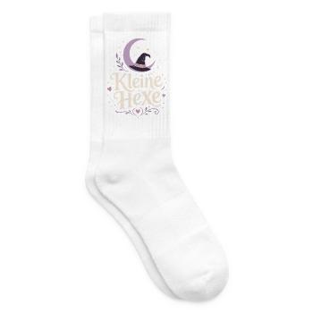 Kleine Hexe Halloween Kostüm Kinder - Tennissocken - Weiß - Rechts