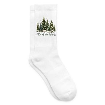 Christmas Loading Weihnachtsmann Advent Vorfreude - Tennissocken - Weiß - Rechts