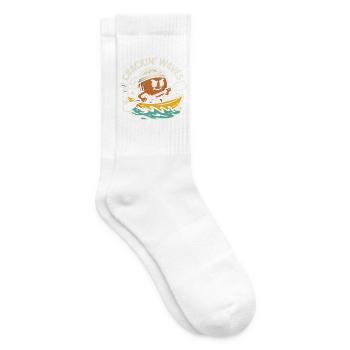Crackin’ waves - Tennissocken - Weiß - Rechts