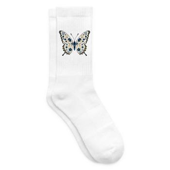 Botanical Butterfly - Tennissocken - Weiß - Rechts