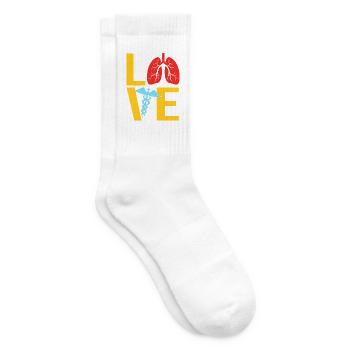 Atmung Atmen Sauerstoff - Tennissocken - Weiß - Rechts
