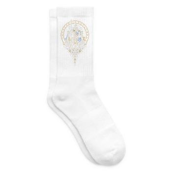Die Ringer – Ringkampf im Flechtwerk - Tennissocken - Weiß - Rechts