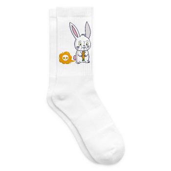 Der Karottenfurz - Tennissocken - Weiß - Rechts