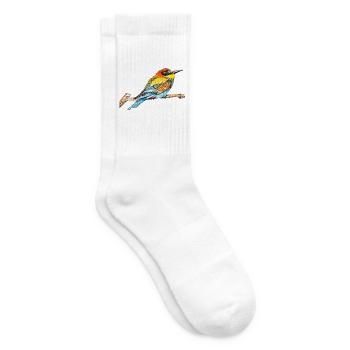 Bienenfresser I. - Vogel - Tennissocken - Weiß - Rechts