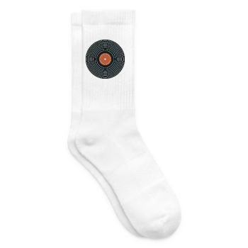 Vinyl Sessions - Tennissocken - Weiß - Rechts