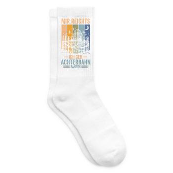 Mir reicht's – Achterbahn fahren - Tennissocken - Weiß - Rechts