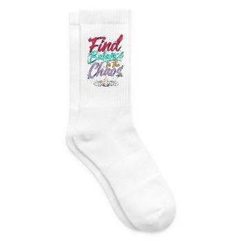 Yoga Instructor Find Balance In Meditation Coach - Tennissocken - Weiß - Rechts