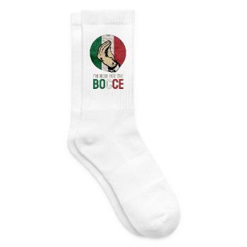 Italienischer Boccia: stilisierter Gruß - Tennissocken - Weiß - Rechts