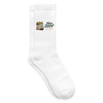 New Jersey Retro Vintage Garden State Shore Design - Tennissocken - Weiß - Rechts
