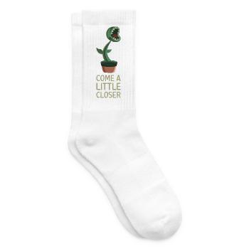 Come A Little Closer Venusfliegenfalle Pflanze - Tennissocken - Weiß - Rechts