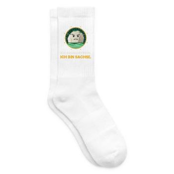 SACHSEN NICHT STUR BIN SACHSE - Tennissocken - Weiß - Rechts
