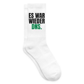 Es war wieder DNS - Tennissocken - Weiß - Rechts