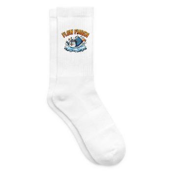 Lustiger Sport Pinguin - Tennissocken - Weiß - Rechts