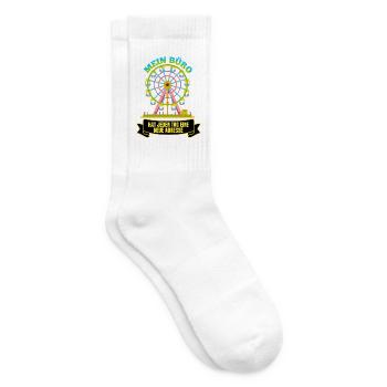 Schausteller Riesenrad Spruch - Tennissocken - Weiß - Rechts