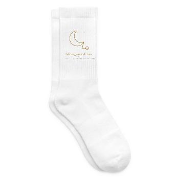 Nachtpflegeassistent – wache über die Welt - Tennissocken - Weiß - Rechts