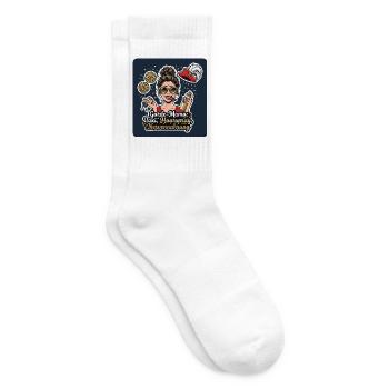 Garde-Mama – Taxi, Haarspray, Nerven - Tennissocken - Weiß - Rechts