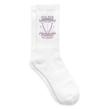 Zahnarzthelferin und kein Prokotologe - Tennissocken - Weiß - Rechts