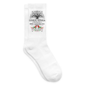 Euskal Herria Nire Bihotza Nire Sustraiak Camis... - Tennissocken - Weiß - Rechts
