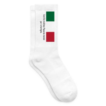 Vom Famiglia als bester Vater der Welt zertifiziert... - Tennissocken - Weiß - Rechts