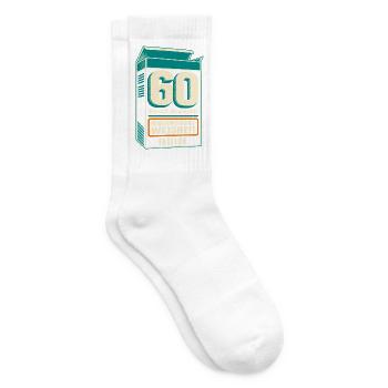 60 Jahrgang 1967 Beipackzettel - Tennissocken - Weiß - Rechts