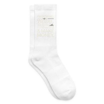 I'm Boring Baby Gym And Make Money Krafttraining - Tennissocken - Weiß - Rechts