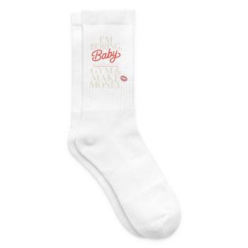 I'm Boring Baby Gym And Make Money Krafttraining - Tennissocken - Weiß - Rechts
