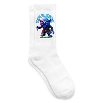Blaue Wutzwerge - Tennissocken - Weiß - Rechts