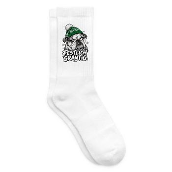 Grantige Weihnacht - Tennissocken - Weiß - Rechts