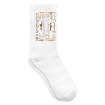 Missing clean or oily Car lover car guy mechanic - Tennissocken - Weiß - Rechts