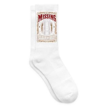 Missing clean or oily Car lover car guy mechanic - Tennissocken - Weiß - Rechts