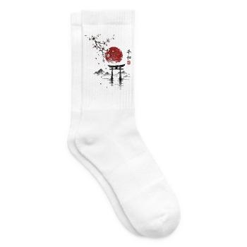 Sakura Torii am roten Mond - Tennissocken - Weiß - Rechts