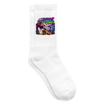 Mein Lieblingssport? Controller-Weitwurf! - Tennissocken - Weiß - Rechts