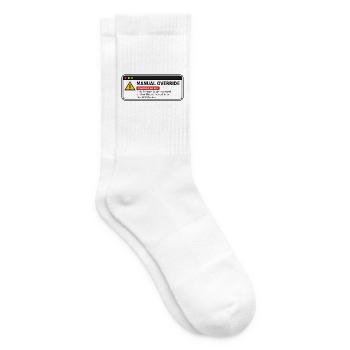 Manual Override  - Tennissocken - Weiß - Rechts