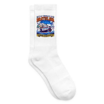 Festive Wonderland Danube River Pilots Bratislava - Tennissocken - Weiß - Rechts
