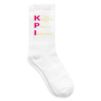 Büro Kaffee Sprüche, KPI - Tennissocken - Weiß - Rechts