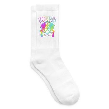 Hüften Hüfte Hüftgelenk - Tennissocken - Weiß - Rechts