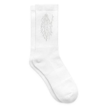 Die Rabenhexe mit Vogelschädel - Tennissocken - Weiß - Rechts