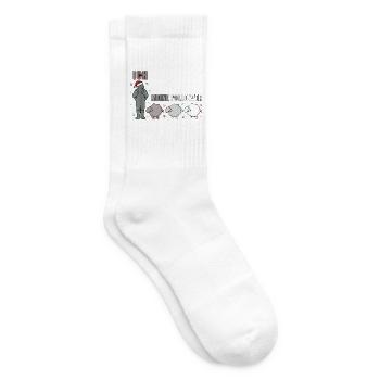 Ich Und Meine Follower Schäfer Schafe Weihnachten - Tennissocken - Weiß - Rechts