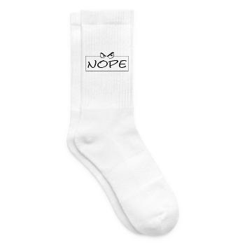 Dunkle Augen Minimalismus - Tennissocken - Weiß - Rechts